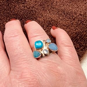 Jay King turquoise and opal ring